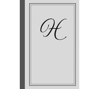 Monogram notebook with letter "H": Personalized Touch - Stylish notebook featuring the bold initial ”H”.: Versatile Use - Ideal for journaling, note-taking, creative writing, daily lists or Diary.