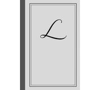Monogram notebook with letter "L": Personalized Touch - Stylish notebook featuring the bold initial ”L”.: Versatile Use - Ideal for journaling, note-taking, creative writing, daily lists or Diary.
