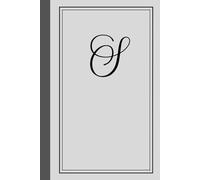 Monogram notebook with letter "S": Personalized Touch - Stylish notebook featuring the bold initial ”S”.: Versatile Use - Ideal for journaling, note-taking, creative writing, daily lists or Diary.