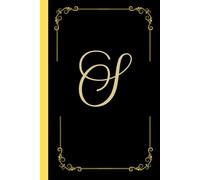 Monogram notebook with letter "S": Personalized Touch - Stylish notebook featuring the bold initial ”S”.: Versatile Use - Ideal for journaling, note-taking, creative writing, daily lists or Diary.