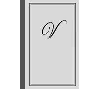 Monogram notebook with letter "V": Personalized Touch - Stylish notebook featuring the bold initial ”V”.: Versatile Use - Ideal for journaling, note-taking, creative writing, daily lists or Diary.