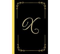 Monogram notebook with letter "X": Personalized Touch - Stylish notebook featuring the bold initial ”X”: Versatile Use - Ideal for journaling, note-taking, creative writing, daily lists or Diary.