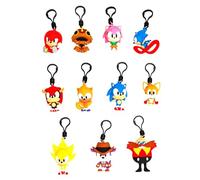 Monogram Sonic the Hedgehog Series 4-3D Foam Bag Clip Blind Bag - 24pc PDQ