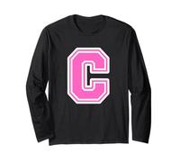 Monogramma Iniziale C Rosa per Nome o Cognome C Maglia a Manica