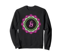 Monogramma Lettera G Iniziale Mandala Ispirato per Donne Uomini Felpa