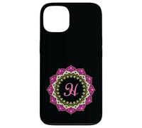Monogramma lettera H iniziale Mandala ispirato per donne uomini Custodia per iPhone 13
