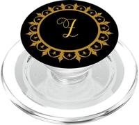 Monogramma Mandala ispirato design ultima lettera dell'alfabeto PopSockets PopGrip per MagSafe
