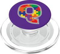 Monogramma Q in pezzi di puzzle multicolore V2 PopSockets PopGrip per MagSafe