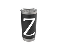 Monogramma retrò con lettera Z per la moglie dell'allenatore e la mamma sportiva Bicchiere termico in acciaio inox doppia parete