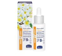Helan Monoï de Tahiti - Siero Viso Antimacchia Idratante Colorato con Vitamina C e E, Skincare Protezione Solare 50+ Viso Tutela Collagene contro Luce Blu, Illuminante Viso Make Up Skin Care 2in1 30ml