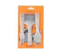 MONOJLY 2/5/10 Rebbi DIY Diamante Allacciatura Cucitura Scalpello Set Pelli Bordi Skiving Strumento di Artigianato FAI DA TE Pelli Inossidabili Kit Artigianale