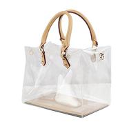 MONOJLY Borsa in PVC trasparente fai da te Tote Bag Making Kit Borse regalo fatte a mano Accessori artigianali Set di attrezzi per feste di compleanno