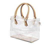 MONOJLY Borsa in PVC trasparente fai da te Tote Bag Making Kit Borse regalo fatte a mano Accessori artigianali Set di attrezzi per feste di compleanno