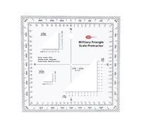 MONOJLY Goniometro Pratica Scala di Mappa topografica in Stile Militare MGRS USNG Scala di Coordinate Militari per Avventure di Navigazione Marittima/terrestre