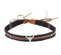 MONOJLY Nastro per cappelli, cappelli di paglia, fascia per cappelli di perline, cappello da cowboy, cappello western, cinturino, cappello americano, cappello da rancher