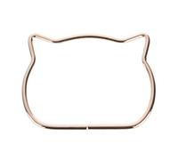 MONOJLY Simpatico manico in metallo con orecchie di gatto, ricambio per borse a tracolla fai da te