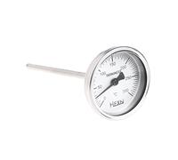 MONOJLY Termometro per Tubi 50/100/150/200/300℃ Termometro Bimetallico Indicatore di Monitoraggio della Temperatura del Metallo per Uso Industriale di Condotte