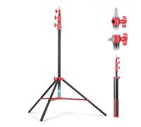 Monolight-CS043 - Treppiede per luce fotografica, resistente, 132,3 x 26,9 x 8,9 cm, portatile, pieghevole, per studio live streaming, luce ad anello