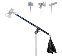 Monolight-CS42 - Treppiede per luce fotografica, resistente, 132,3 x 26,9 x 8,9 cm, portatile, pieghevole, per studio live streaming, luce ad anello