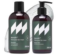 Monolit Shampoo al Pantenolo + Gel Doccia Uomo al Profumo di Aloe e Sandalo - Detergente