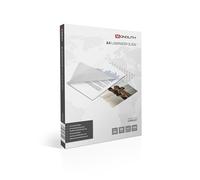 monolith - Pellicole per plastificazione DIN A4, 80 mic in confezione da 100, buste per plastificazione, lucide e trasparenti, buste per plastificazione per documenti e foto