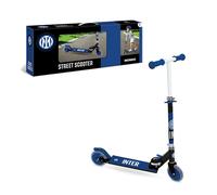Mondo Toys - INTER ALU SCOOTER Monopattino 2 ruote pieghevole in alluminio con pedana extra grip e manubrio regolabile per bambini - 28762