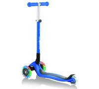 Monopattino 3 ruote navy blue - globber primo foldable lights - per bambini 3-7 anni