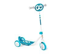 Monopattino a 3 ruote SKIDS Control unisex regolabile in altezza. Ampio vassoio antiscivolo. Manici anti-pizzico. Ruote in PVC. Piatto decorato, blu
