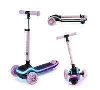 Monopattino a tre ruote con LED RAKET rosa