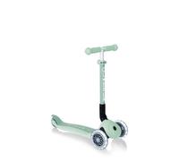 Monopattino con Luci a 3 Ruote Verde per Bimbo con Manubrio Regolabile