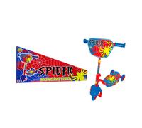 MONOPATTINO CON TRE RUOTE TEMA SPIDER GIOCATTOLO PER BAMBINI ETÀ DA 2 A 5 ANNI