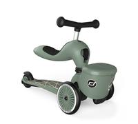 Scoot & Ride Highwaykick 1 LIFESTYLE 2W1 RIDER AND HOLIDAY WITH LOCKED STORAGE BAG 1-5 YEARS GREEN LINES