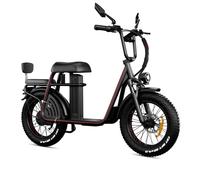 Monopattino elettrico DrveTion ET20 con 2 posti e specchietto retrovisore - nero - Nouvo
