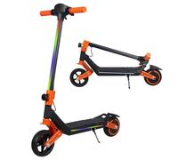Monopattino elettrico per bambini 6-12 anni, pieghevole e sicuro, motore 110W, velocità max 16 km/h, autonomia fino a 10 km