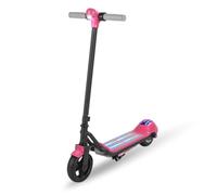 Monopattino elettrico per bambini dagli 8 ai 12 anni, motore da 130 W, acceleratore manuale, velocità 5/7/10 MPH, livello batteria a LED e luci colorate, leggero e pieghevole, fino a 40 minuti di