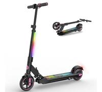 Monopattino Elettrico per Bambini dai 6 ai 12 Anni | E-Scooter Pieghevole con Display LED e Luci LED Colorate | Leggero e Altezza Regolabile da 76 a 96 cm | Ruote da 6,5"