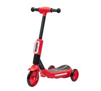 Monopattino Elettrico per Bambini Deluxe 3 Ruote + Casco e Kit Protezioni-Rosso