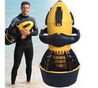 Monopattino elettrico subacqueo per principianti con controllo a 2 velocità, motore brushless, profondità 20 m, velocità massima 5,4 km/h, per snorkeling e giochi in piscina