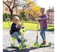 InnovaGoods - Monopattino Evolutivo 3 in 1 per Bambini Scuvol, Monopattino Multiposizione, adattabile, monopattino per bambini con sedile e schienale regolabili.
