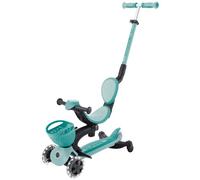 Monopattino Evolutivo per Bambini 3 in 1 Verde Menta con Luci LED 50kg