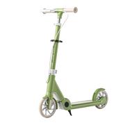 Monopattino for bambini dai 6 ai 12 anni, leggero a 2 ruote, 5 altezze regolabili, pieghevole, ruote grandi, telaio in acciaio ad alto tenore di carbonio for bambini, adolescenti e adulti(Green)