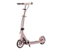 Monopattino for bambini dai 6 ai 12 anni, leggero a 2 ruote, 5 altezze regolabili, pieghevole, ruote grandi, telaio in acciaio ad alto tenore di carbonio for bambini, adolescenti e adulti(Pink)
