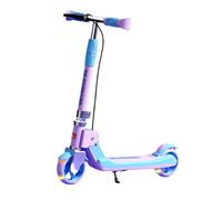 Monopattino for bambini pieghevole, leggero, con freno, manubrio regolabile in altezza, età 5-15 anni, ampia pedana e fino a 110 libbre(Pink)