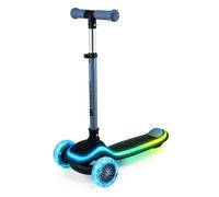 Kinderkraft RAKET - Monopattino per bambini a partire da 1 anno fino a 50 kg, monopattino, ruote a LED, manubrio regolabile in altezza, design moderno, blu