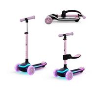 Monopattino a tre ruote con LED RAKET UP rosa