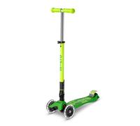 Micro Monopattino Maxi Micro Deluxe pieghevole per bambini | Ruote grandi | Manubrio regolabile | 5-12 anni | Ragazzi e ragazze | Verde/Lime