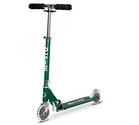 MONOPATTINO micro SPRITE LED verde muschio RUOTE LUMINOSE originale IN ALLUMINIO