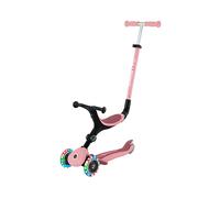 Globber - GO•UP Active Lights - Monopattino a 3 ruote con seduta, per bambini dai 15 mesi ai 6 anni, rosa