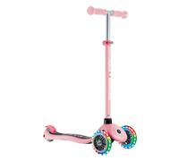 Globber - Primo Lights - Monopattino a 3 ruote per bambini dai 3 ai 7 anni, rosa pastello