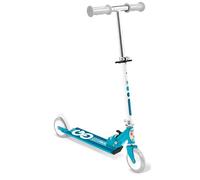 Monopattino pieghevole blu SKIDS Control cuscinetto a sfere ABEC 5 - Freno posteriore al piede - Altezza regolabile - Vassoio in alluminio antiscivolo -impugnature in schiuma.